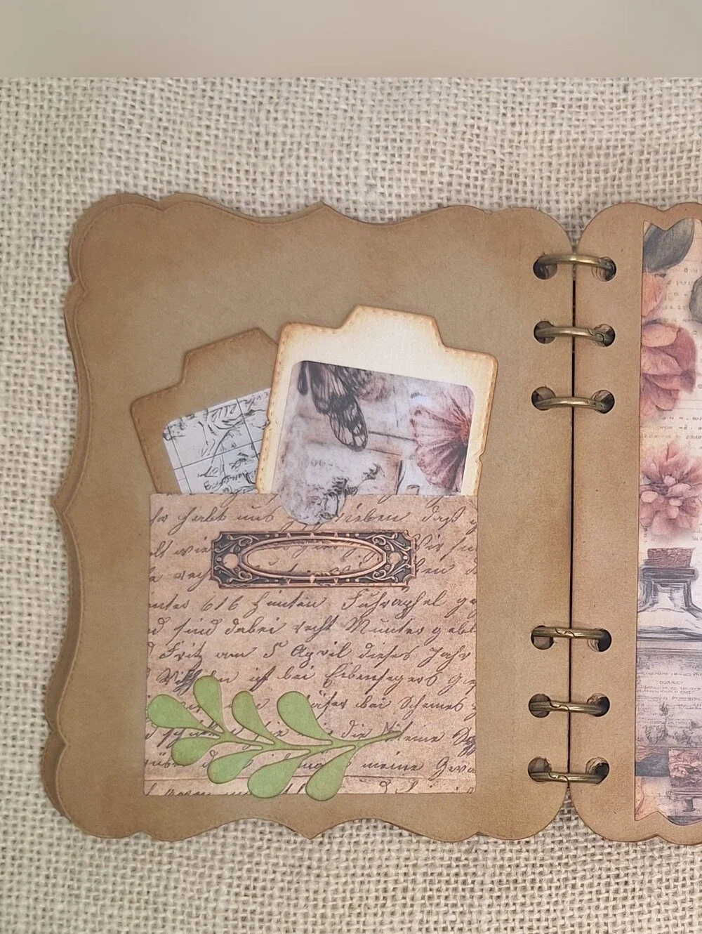 12 Page Apothecary Themed Junk Journal With Tags.
